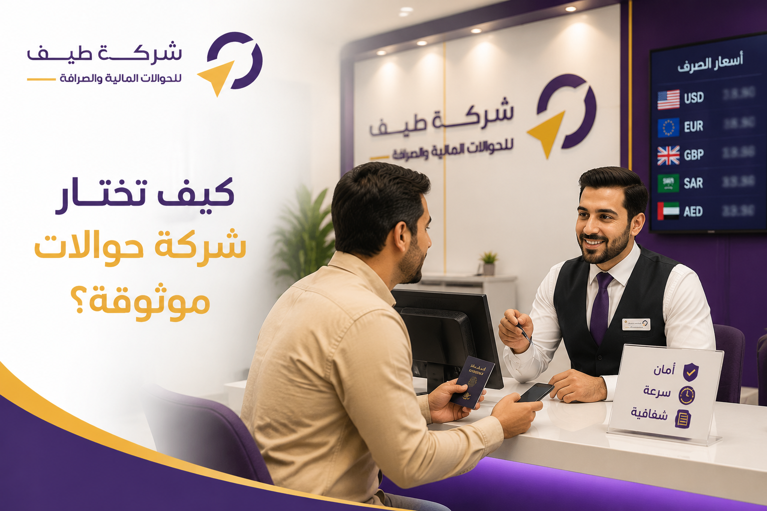 كيف تختار شركة حوالات موثوقة؟