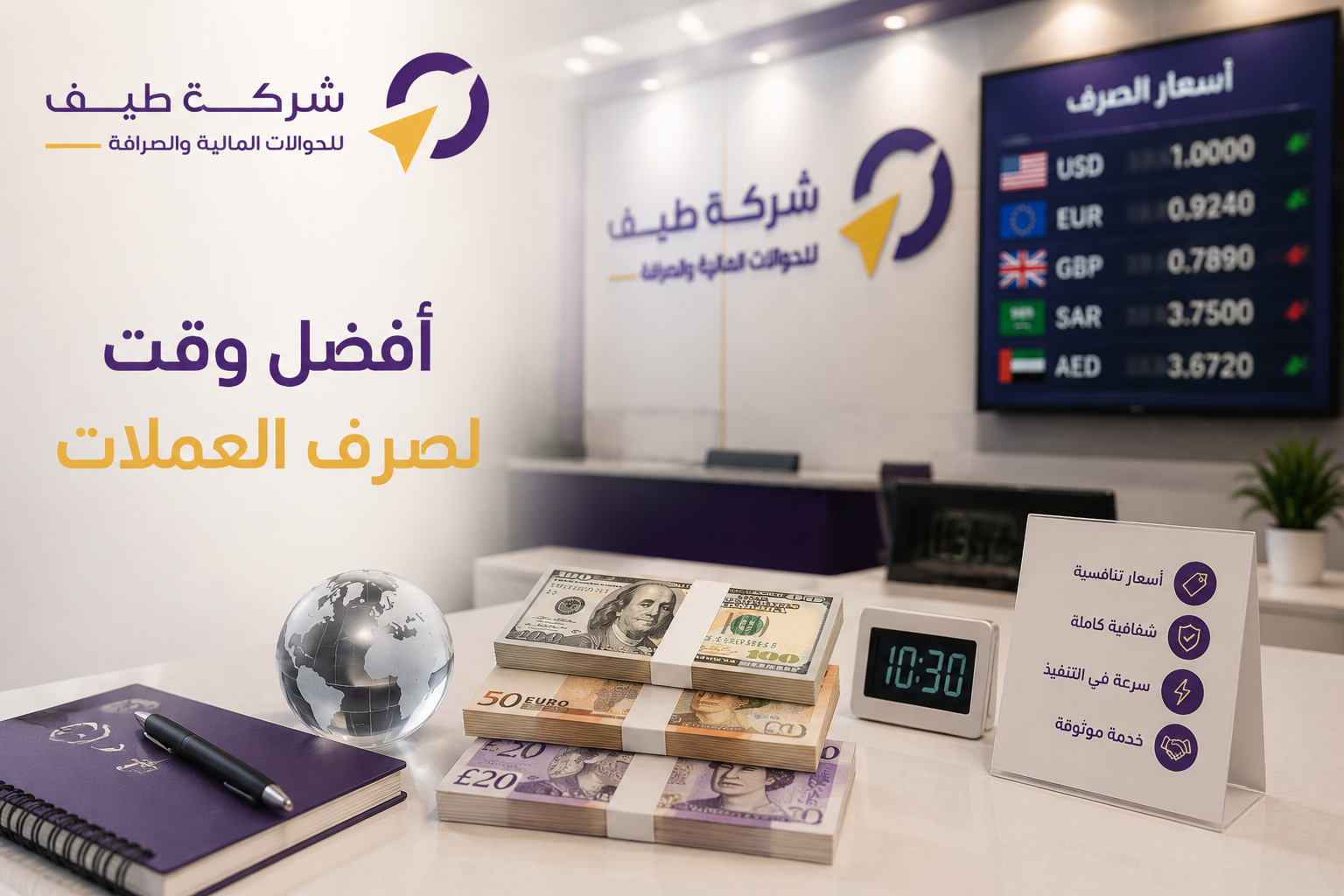 أفضل وقت لصرف العملات